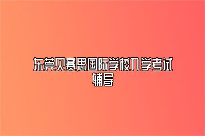 东莞贝赛思国际学校入学考试辅导