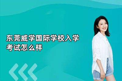 东莞威学国际学校入学考试怎么样