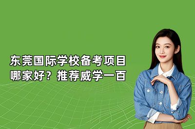 东莞国际学校备考项目哪家好？推荐威学一百