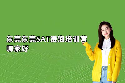 东莞东莞SAT浸泡培训营哪家好 