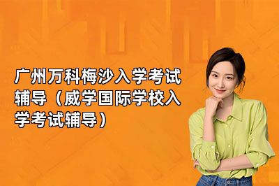 广州万科梅沙入学考试辅导（威学国际学校入学考试辅导） 