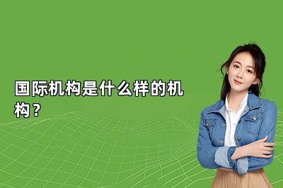 国际机构是什么样的机构？ 