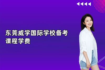 东莞威学国际学校备考课程学费 